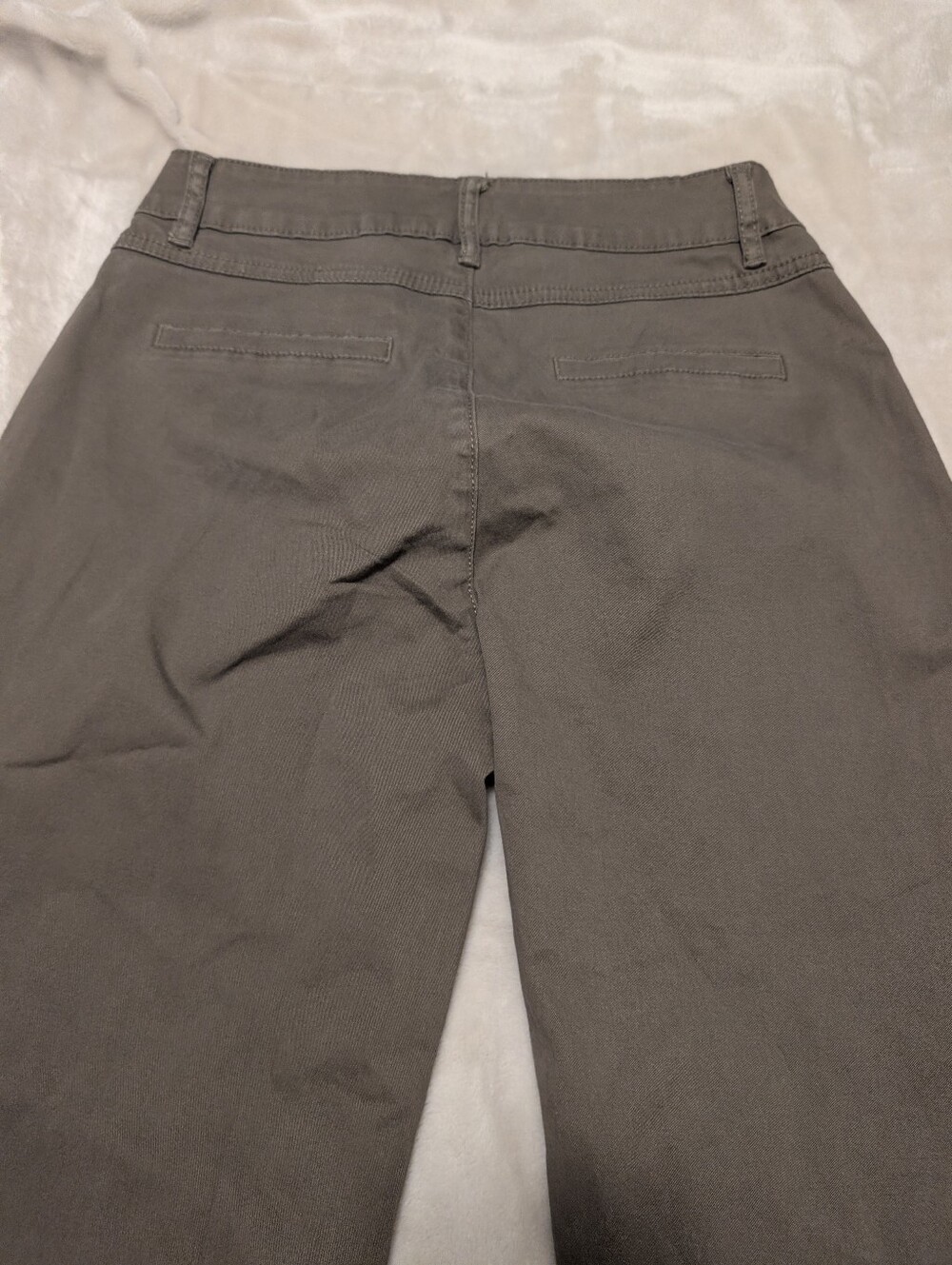 Flamingals Mid-rise Solid Seam Front Straight Leg Pants NWT Women's Medium - Picture 5 of 6